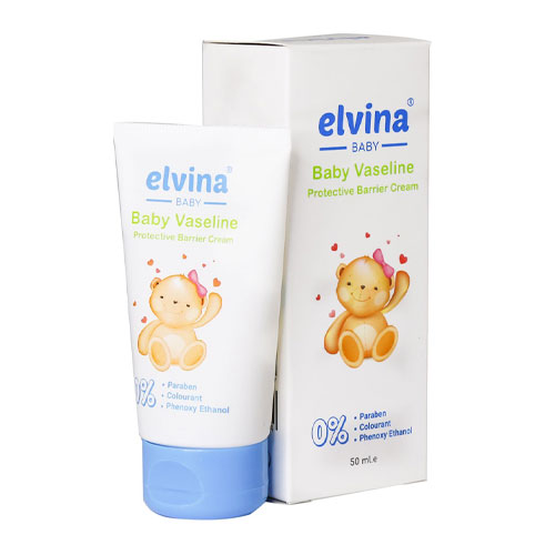 وازلین کودک الوینا|Elvina Baby Vaseline Contains Calendula Oil And Vitamin E 50ml